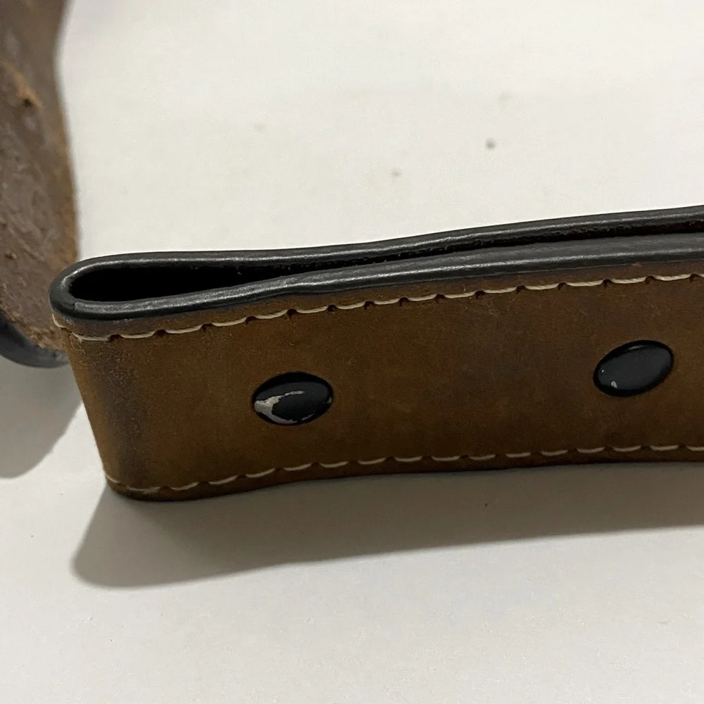 Cavenders Leather Belt Size 20 Brown 1.25